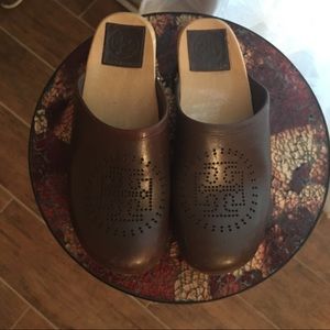Tory Burch Leather Clogs